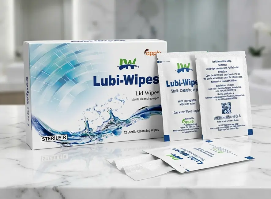 Lubi-Wipes Lid Wipes